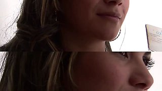 SANTALATINA The nasty Colombian Laura Montenegro exposed in amateur porn casting for Santalatina showing her enormous pussy and having fun