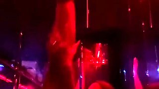 stripper tease show in the champagne room