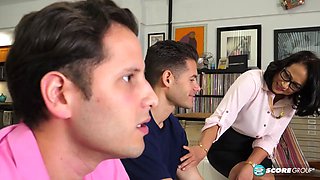 DP'd by her step-son and his buddy!