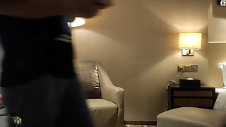 Cute amateur brunette naughty in solo jerking show on camera
