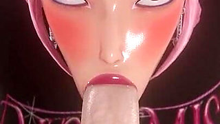 [kpop Demon Hunters] Mira Sloppy Blowjob 3D Animation