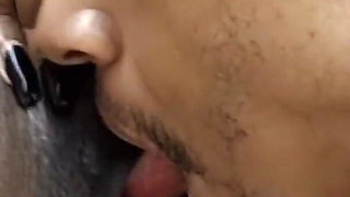 Black Goddess Swallows Huge Black Load
