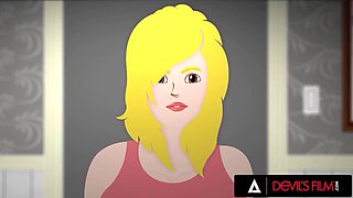 DEVILS FILM - Ana Foxxx Faps To Old Sex Tape Until Hubby Catches Her And Rekindles Wild Sex