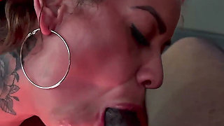 Tattooed Mature Gets Ass Destroyed in My Driving Van