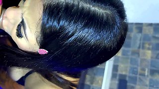 Skinny busty naughty in the pool, wanted to fuck right