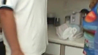 Sexy Teen Deepthroats and Gets Doggy Deep Fuck with Giant Dick