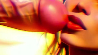 (4k) Ai 3D Animated Porn - Latina Baddie Worships Big White Cock (interracial Asmr) - Ai Visuals X