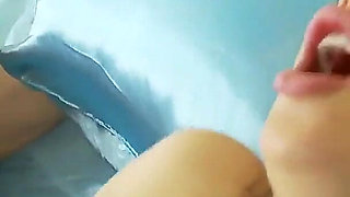 Naughty girlfriend Kaia Kane with shaved pussy likes to get penetrated in her pussy and gives blowjob