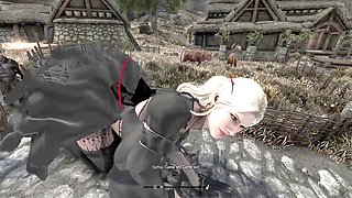 Giantess grow, tall girl big tits, blonde big tits