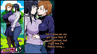 Lesbian Scene - Fucking Hinata Hyuga and Nobara from Jujutsu Kaisen