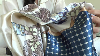 My New Satin Scarf Makes You Want to Cum and Weak, Scarf JOI, Lady Victoria Valente