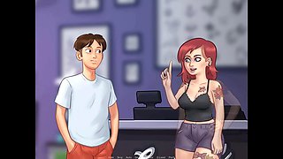 Cartoon parody, summertime saga, adults sex