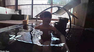 Busty Beauty Gets Wet in Private Onsen
