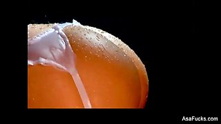 Erotic fucking with a soaking wet Asa Akira
