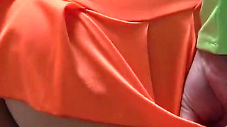 Busty Japanese Girl's Sexy Room Cleaning, Big Tits Spill Out Tank Top, Micro Mini Skirt, Thong Wedgie Ass and Pussy, High Socks