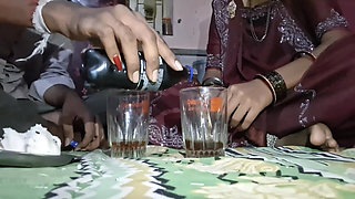 Step sister ko drink karake chaudah behen ki badi chhoot bade boobs