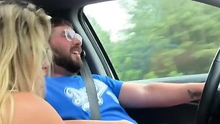 my uber driver flashed his dick so i gave him a handjob