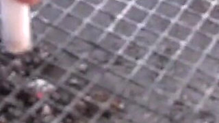 Gorgeous Shaped and Faced Brunette Teen MILF Sylvia Chrystall Smoking Outdoor Shaved Pussy Perfect Ass