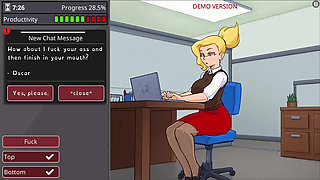 Girl with Big Boobs and Big Ass Takes Monster Cock - Barely Working Gameplay