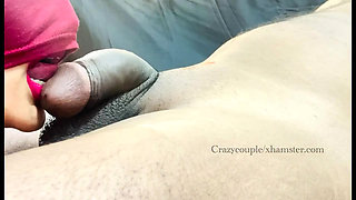 Amateur Lovers closeup blowjob in Night Vibes