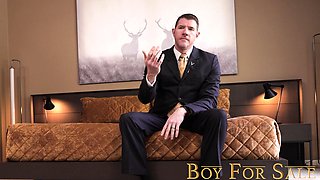 Cute twink gets broken in by DILF dick