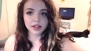 Adorable Webcam Babe Chatting Naked: Big Tits, Amateur  Dildo Porn