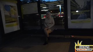 Cute blond hair babe in glasses deep throat