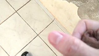 Naughty Wife Flashing No Panties in Front Yard Teasing Hubby Handjob