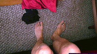Masturbating anal bitch uses toy