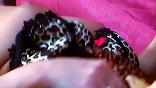 The strapon should finally be used today - It is taken anally by her