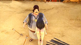 Playing the nude mod of One Piece Odyssey featuring Nami and Luffy in a sexy game play