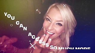 Brunette Chastity Doll Gags on Big Cock in First Gloryhole