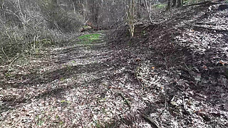Barefeet Tit Slapping in Nature