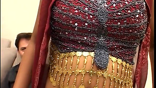 Indian honey with hot tits gets stiff fuck from guy in room