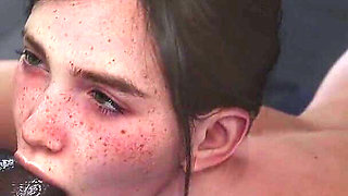 College Slut Takes Massive Black Cock in Hard Intense Fuck