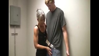 Big Facial For The Horny Granny