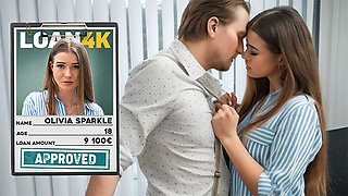 Interview action with sassy Olivia Sparkle from Loan4k