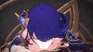 Genshin Impact - Raiden Shogun and Aether Passionate Sex Scene - Sweet Moaning - 3D Hentai Animation