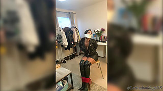 Latina Tied up and Gagged with Microfoam (hd)