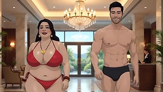 Desi horny indian wife animation video with hindi audio