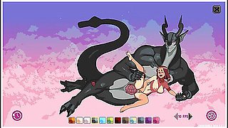 Huge Dragon Cums In Young Sorceress Pussy. Female Voice