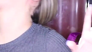 Handcuffed BJ Punishment Facial for Spending Too Much! Kimber Lee!