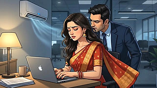 Indian secretary marries hardcore Dia in the night office promotion animation