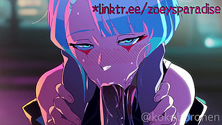 Lucy gives David the best blowjob of his life