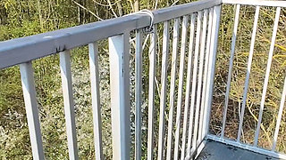 In public a quick blowjob in the forest with oral cum! Delicious!