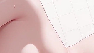 Step-mom Retsu Fucks Her Step-son in the Bathroom Behind Her Husband's Back!