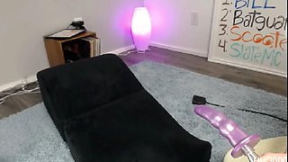 Jolene Redhead Fucked by Sex Machine Doggy