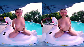 Slutty Rihanna Black masturbates near pool — VirtualTaboo