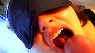Amateur Mouthful of Cum