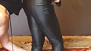 Handjob and spanking